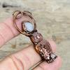 Rainbow Moonstone Rough Pendant Electroformed Copper Pendant Natural Gemstone Pendant Owl Pendant Handmade Copper Jewelry Anniversary Gifts
