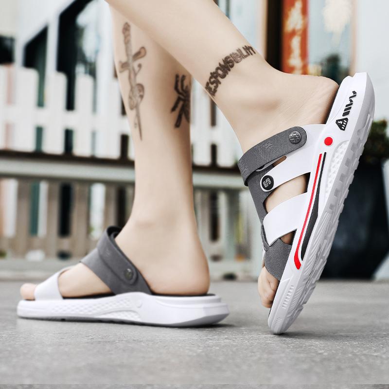 Fashion Summer Mens Massage Slippers Indoor Outdoor Sandals Beach Comfortable Soft Slides Clogs Casual Shoes Men Women Home Slippers