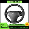 Osłona na kierownicę do samochodu Hyundai Elantra 2008 - 2010 DIY akcesoria samochodowe wnętrza dostosowane oryginalny oplot kierownicy