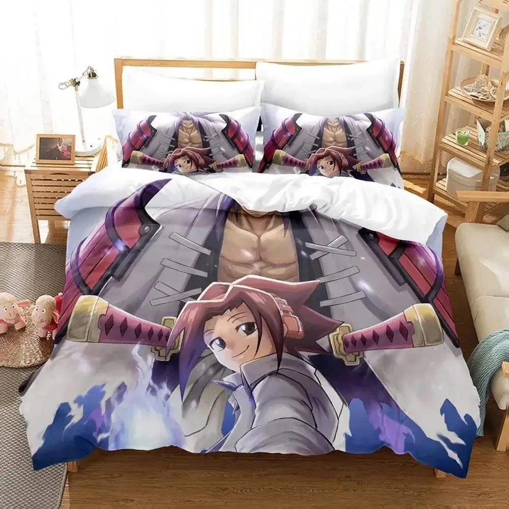 New Shaman King Comfortable Duvet Quilt Cover Pillowcase Bedding Set Children Bedroom Decoration Home Textile