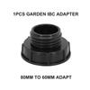 Adapter for IBC Cans and Rainwater Tanks Converts 80mm Coarse Thread To S60x6 Male for DN50 Outlet Compatibility
