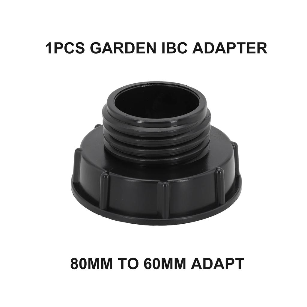 Adapter for IBC Cans and Rainwater Tanks Converts 80mm Coarse Thread To S60x6 Male for DN50 Outlet Compatibility
