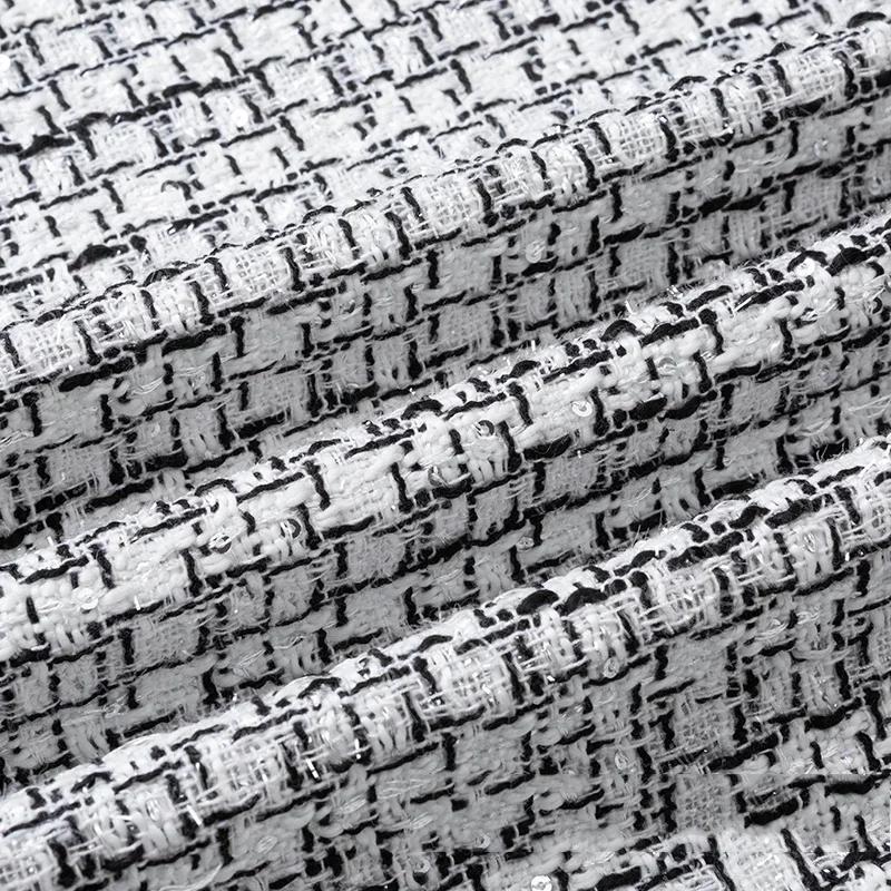 150cmx50cm Small Fragrance Woolen Cloth Fabric High-end Thick Woolen Tweed Vest Suit Coat Dress Skirt DIY Apparel Sewing Fabric
