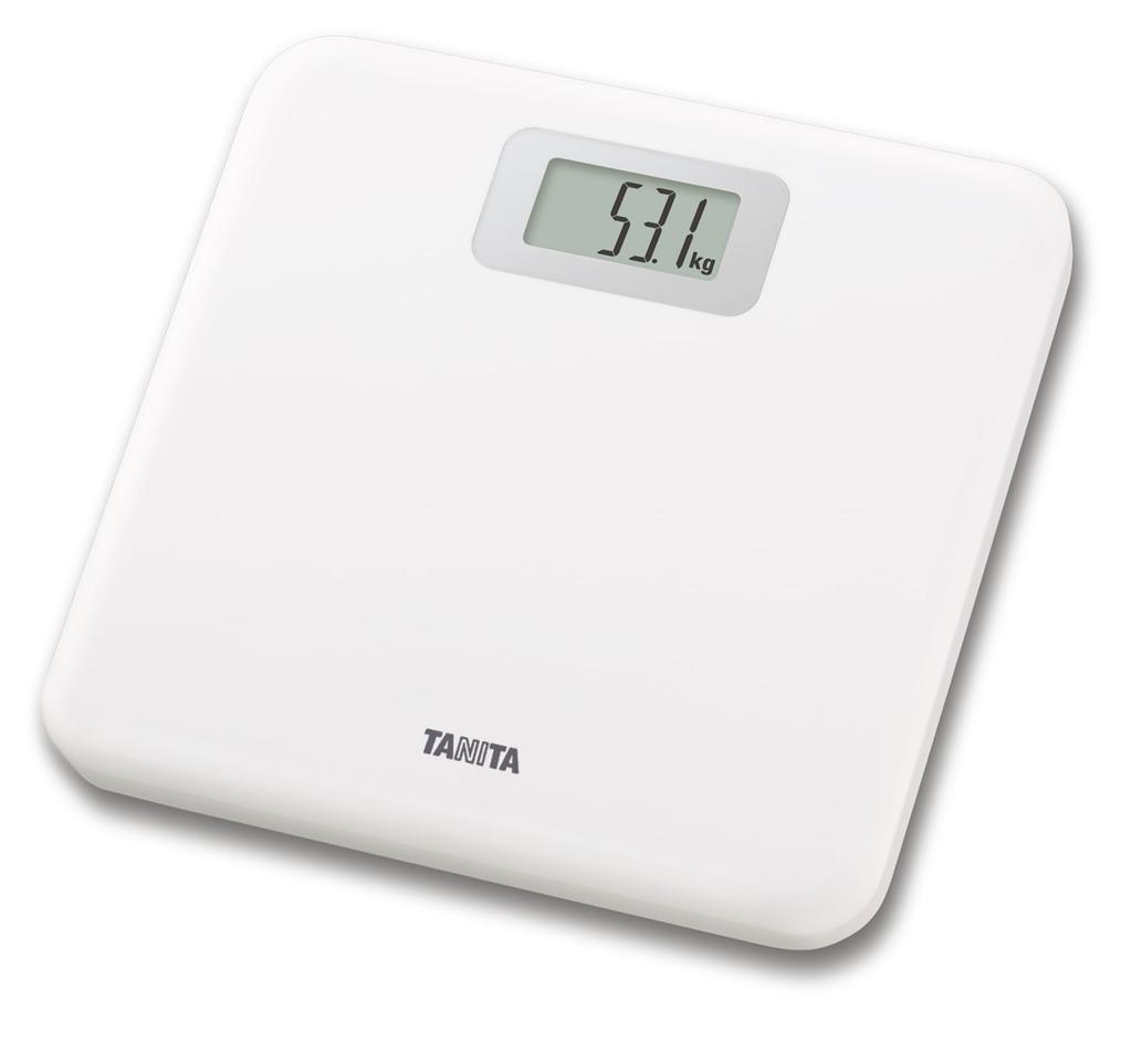 TANITA Body Weight Health Just Ride To Switch Scale, Meter, Digital, Simple, Compact, On, White, HD-671-WH