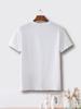 Samurai Warrior Print Mens Cotton Graphic Tee Breathable Casual Short Sleeve TShirt