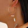 European & American Cold Style Metal Stud Earrings: Retro, High-End, Smooth Design with Personality Ear Cuffs