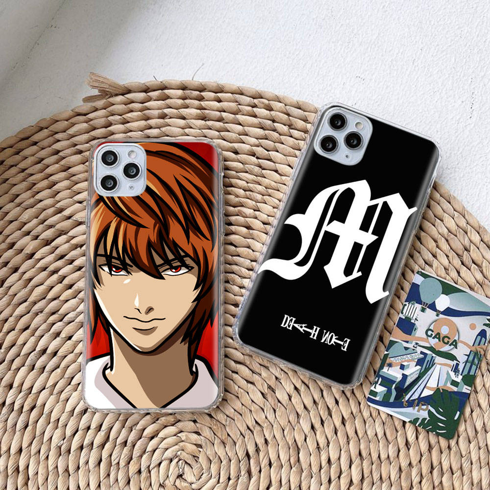 DT40 Anime Death Note Case for Samsung A04 A14 A23 A34 A54 M23 M33 M52 M53 Realme 10 9 C30S C35 C55 VIVO Y02S Y21 Y33S Y51 X80 Pro Clear Cover