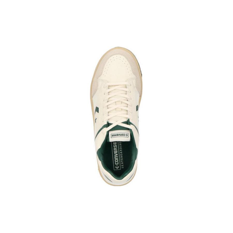 Converse Weapon Simple Comfortable Durable Low-Top Skate Shoes Women Sneaker White Green 1SD335