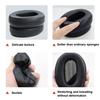 2 Stück Schwamm-Ohrpolster für SONY WH-XB900N Headset, Farbe: Protein-Haut-Schwarz