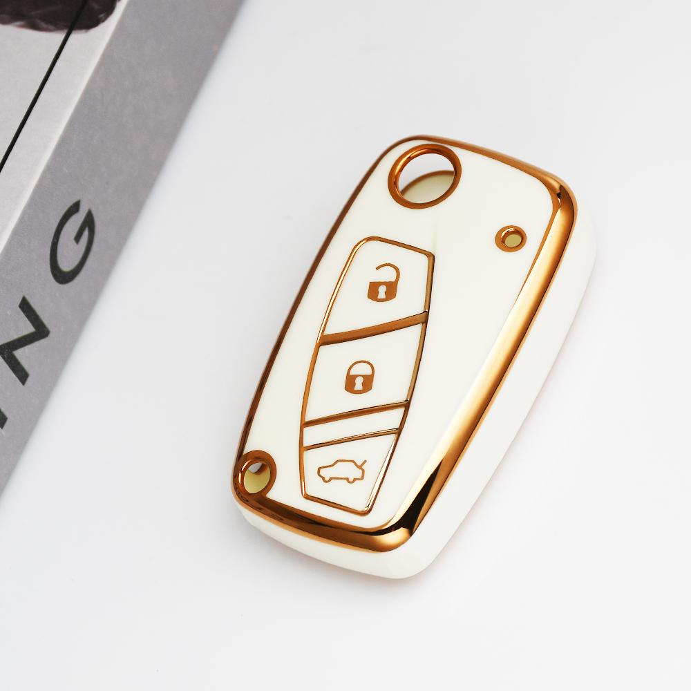 

3 Button Keyless Protected Holder Fob For FIAT 500 Panda Stilo Ducato Punto Doblo Bravo TPU Car Flip Key Case Cover Accessories белый