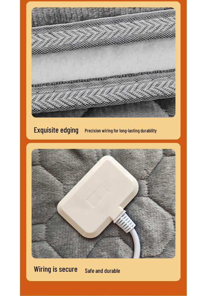 Smart Dual Control Electric Blanket - Milk Fleece, Temperature Control, Mite Removal, Ideal for Dorms & Homes