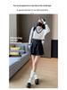 2023 Herbst/Winter High-Waist PU-Leder Weite Bein Shorts - Koreanischer Casual Style