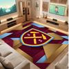 Tappeto in Velluto di Cristallo con Stampa del West Ham United Football, Comodo Assorbente d'Acqua Antiscivolo Tappeto per Pavimenti Interni