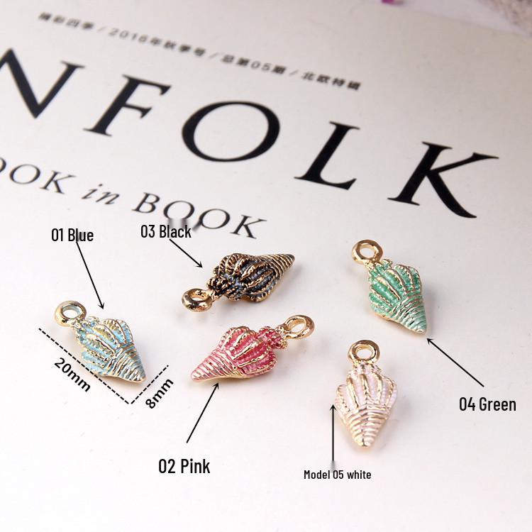 DIY Pearlescent Ocean Jewelry Kit: Starfish & Seashell Pendants for Earrings & Bracelets