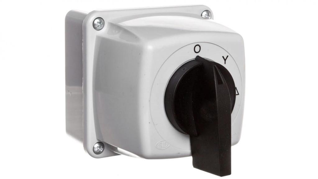 Yıldız-Üçgen Kamalı Anahtar 3 Kutuplu 25A Ip44 Ark E25-23 Muhafazalı 952522