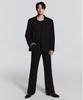 MUSINSA STANDARD Whipcord Flare Hidden Banding Slacks [Black]