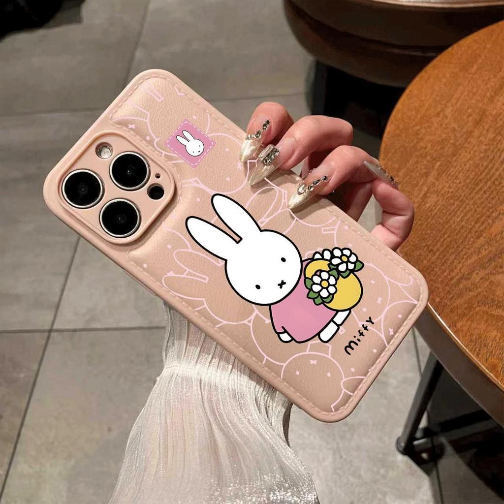 Flower Basket Miffy Rabbit for iPhone17promax Mobile Phone Case Apple 16 Drum Bag Air Cushion 15 Girl 14 Soft Cover