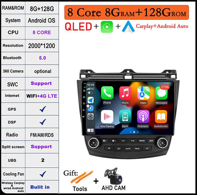 9 lnch For Honda Accord 7 2003-2007 DSP/Screen Car Radio Multimedia Video Player Navigation GPS Stereo Auto Head Unit BT