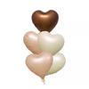 40-Inch American Caramel Cream Number Balloons - Birthday Party Decoration Slim Aluminum Foil Balloons
