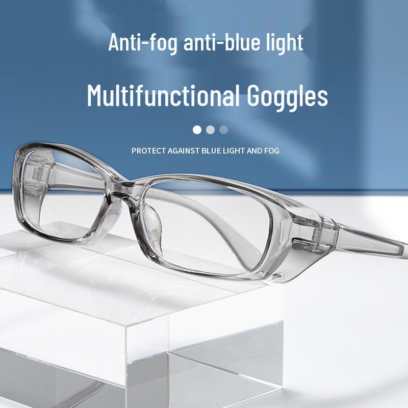 Trendy Jelly Color Anti-Fog & Anti-Splash Goggles – Transparent, Windproof, Sandproof, Anti-Pollen