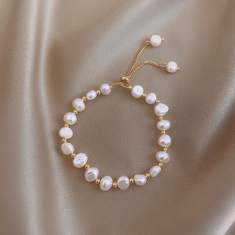 

Элегантный барочный браслет из пресноводного жемчуга - Женский простой европейский и американский дизайн