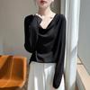 Women's Off-Shoulder Knit Sweater: Flattering, Soft, and Versatile for Autumn and Winter.