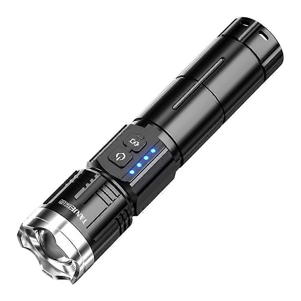LED Flashlight Zoomable Light Super Bright Torch USB Rechargeable Lamp
