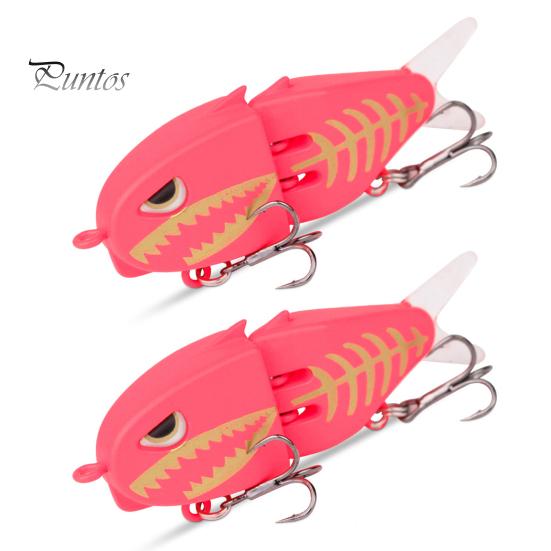 

2 шт. 6 см/6,5 г многосочлененная приманка-карандаш с двойными крючками, медленно тонущий двухсекционный свимбейт, жесткая искусственная приманка для пресноводной и соленой рыбалки