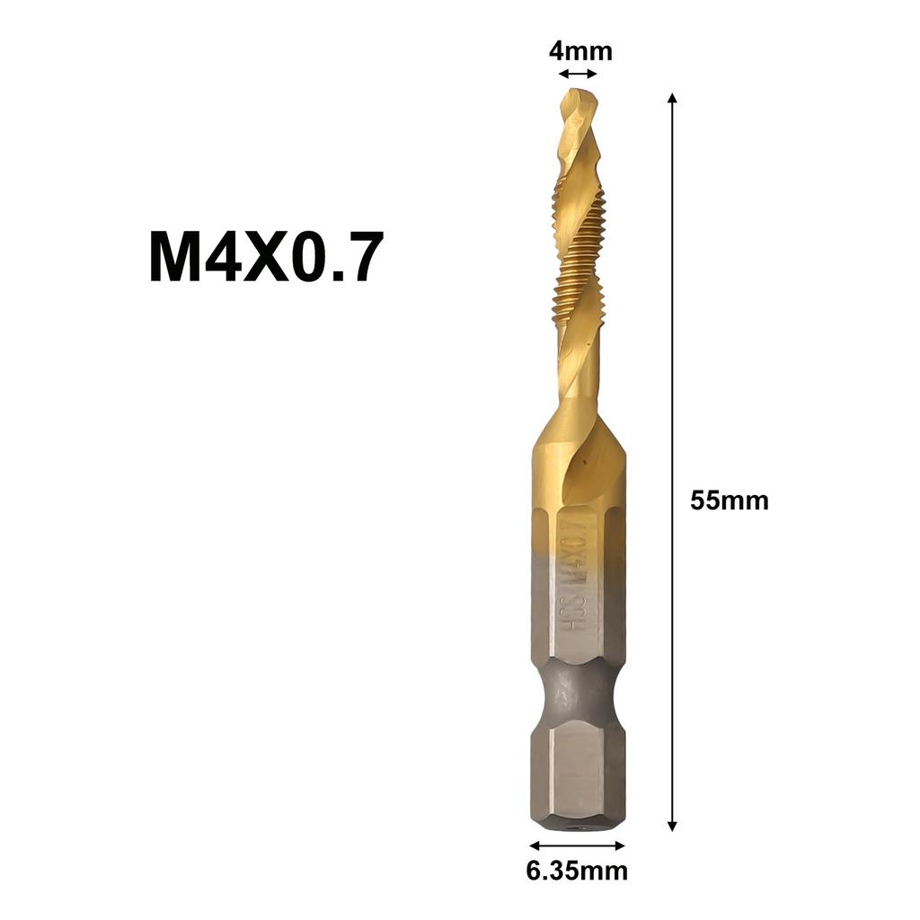 Hex Shank Metric Tap Hole Tapping Chamfering In Titanium