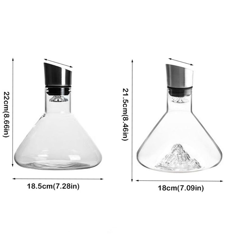 1500ml Wine Aerator Mountain Shaped Wine Aerating Pourer Iceberg Wine Decanter  Party