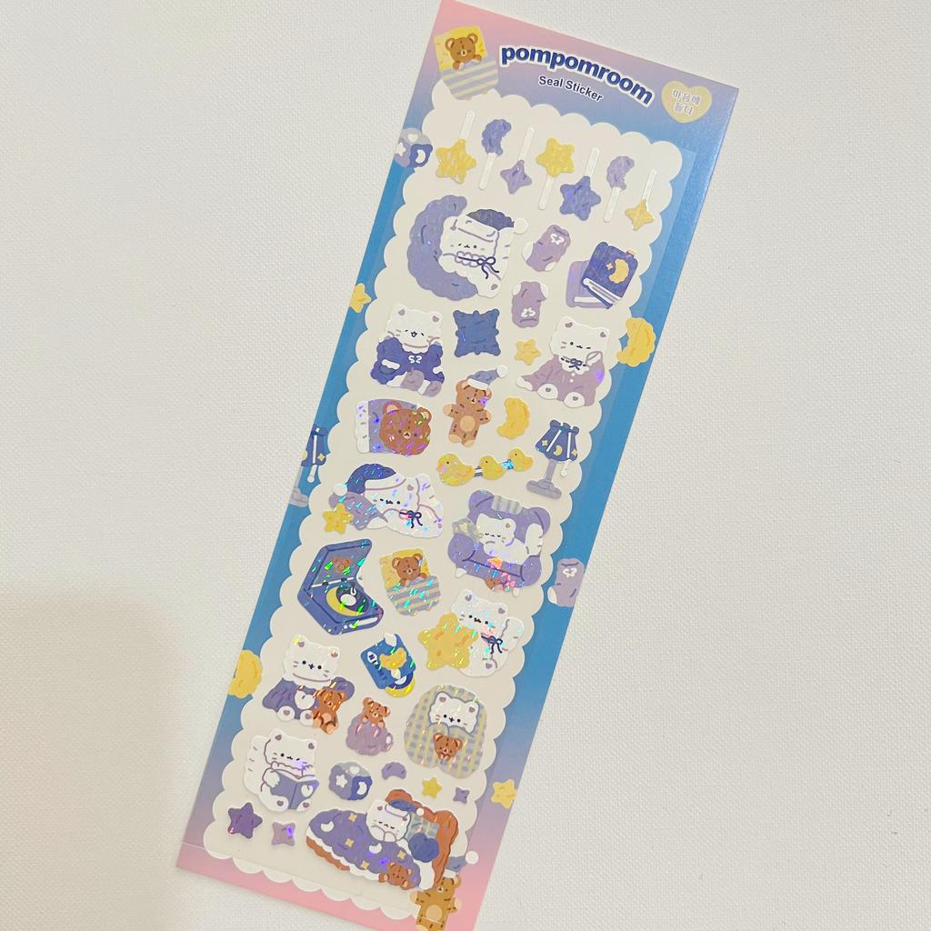 Korea Populární stejná kreslená laserová dekorativní nálepka DIY gooka materiál PET spodní bezešvé nálepka