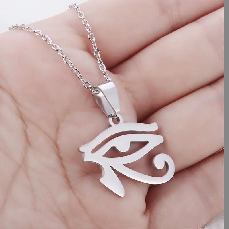 Vintage Sun Eye of God Pendant All Seeing Eye Necklace Men Women Religious Amulet Jewelry