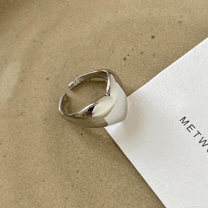 Korean Style Adjustable Peach Heart Ring - Fashionable  Stackable Women s Index Finger Ring