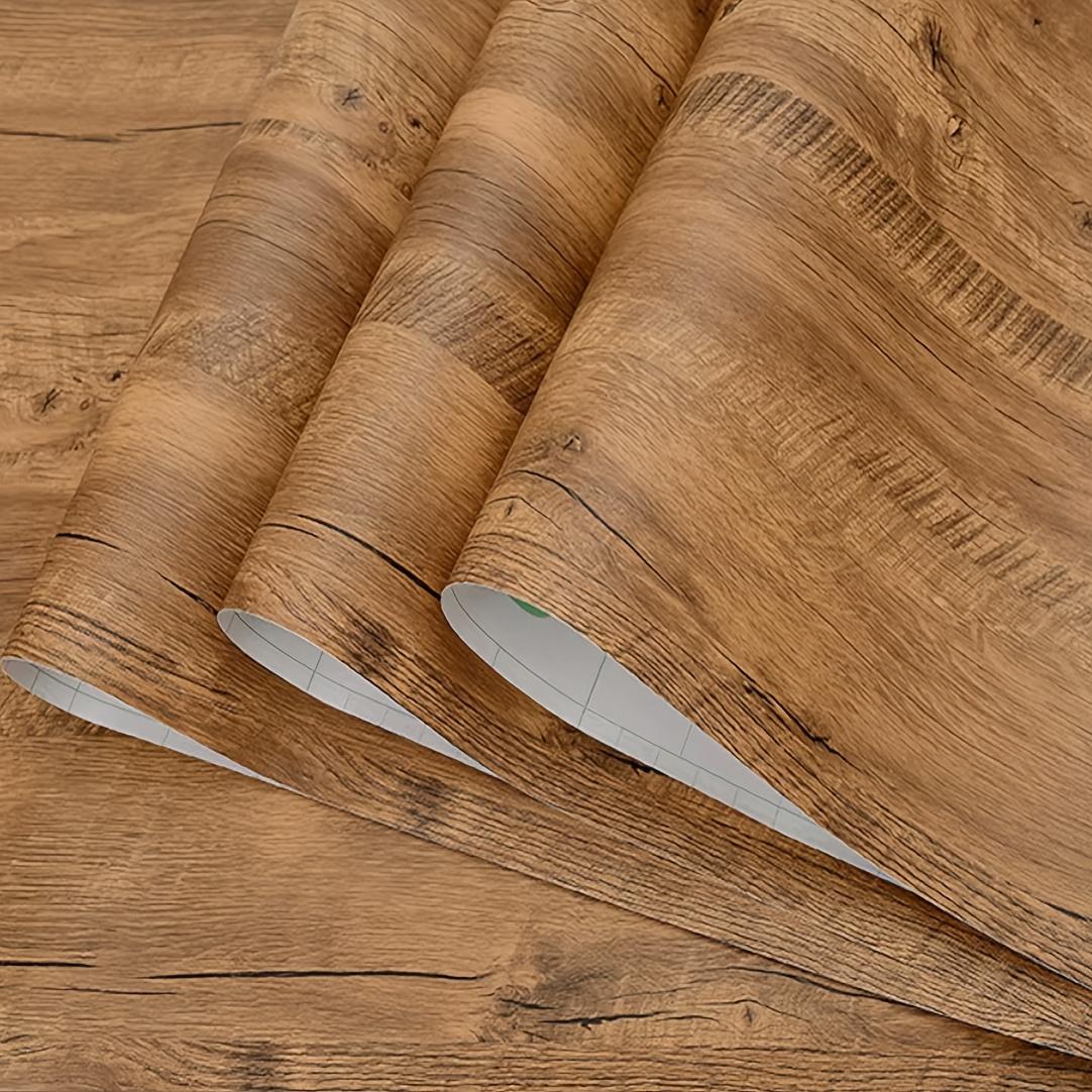 

Коричневая самоклеящаяся пленка с текстурой дерева – Утолщенная водонепроницаемая самоклеящаяся контактная бумага для шкафов, столешниц, ящиков 40X100CM