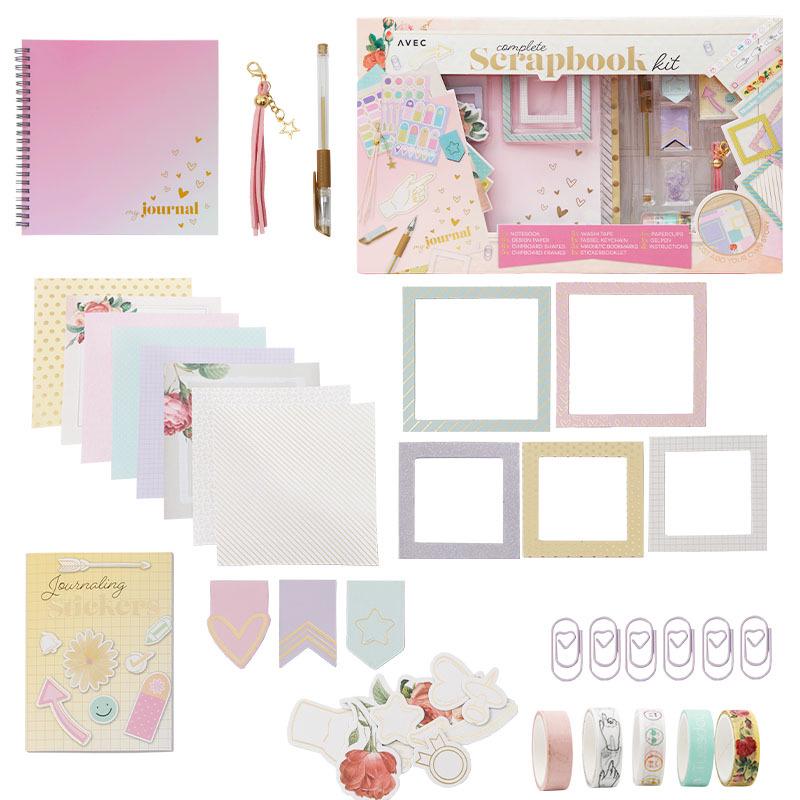 Retro Multifunctional Planner Set: DIY Loose-Leaf Spiral Notebook for Beginners