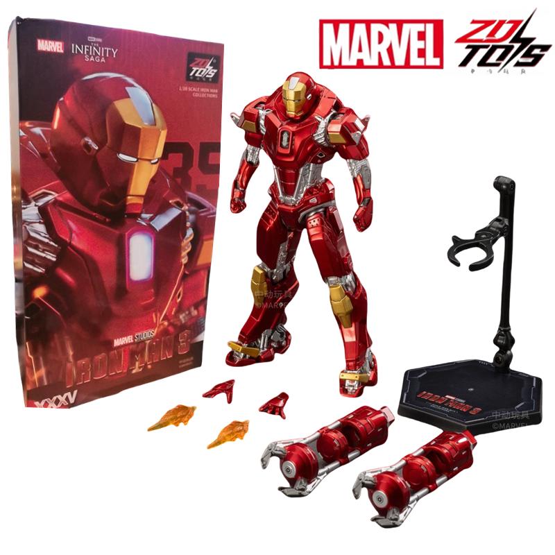 ZD Toys Залізна Людина Фігурка Марк 35 Червоний Снаппер Залізна Людина МК 24 МК 22 МК 47 Тоні Старк Фігурка Залізної Людини Екшн Колекційна Іграшка Подарунок