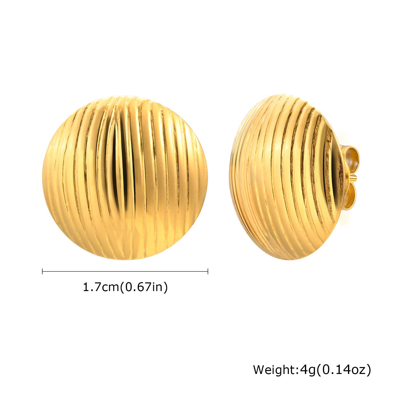 

Gold Color Stainless Steel Jewelry Shell Stud Earring Gift For Women Mom Trendy Party Girlfriend Valentine s Day Gift