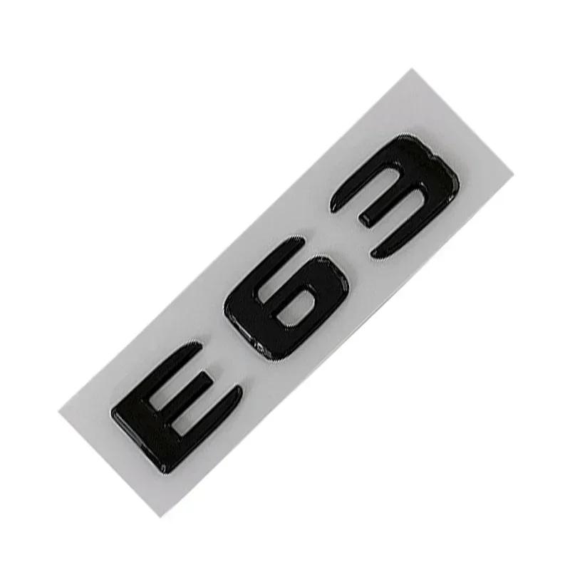 3D Car Body Rear Trunk Black Chrome Emblem Adhesive Stickers For Mercedes AMG E Class W213 W212 E43 E53 E63 Sticker Accessories
