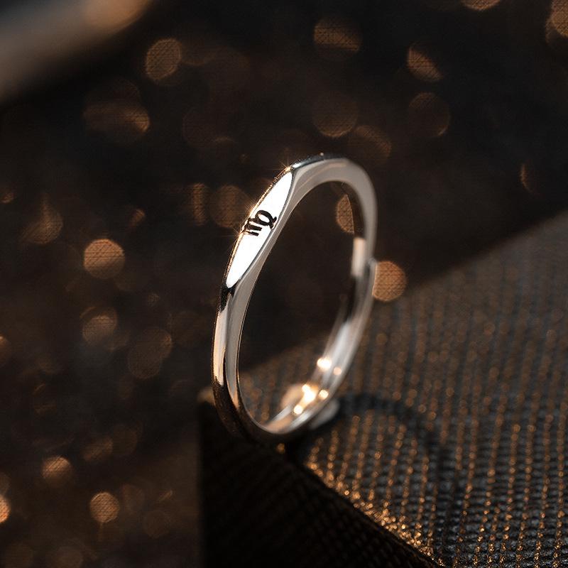 Bague Réglable en Argent S925 Arbre Banyan Constellation Scorpion pour Femme