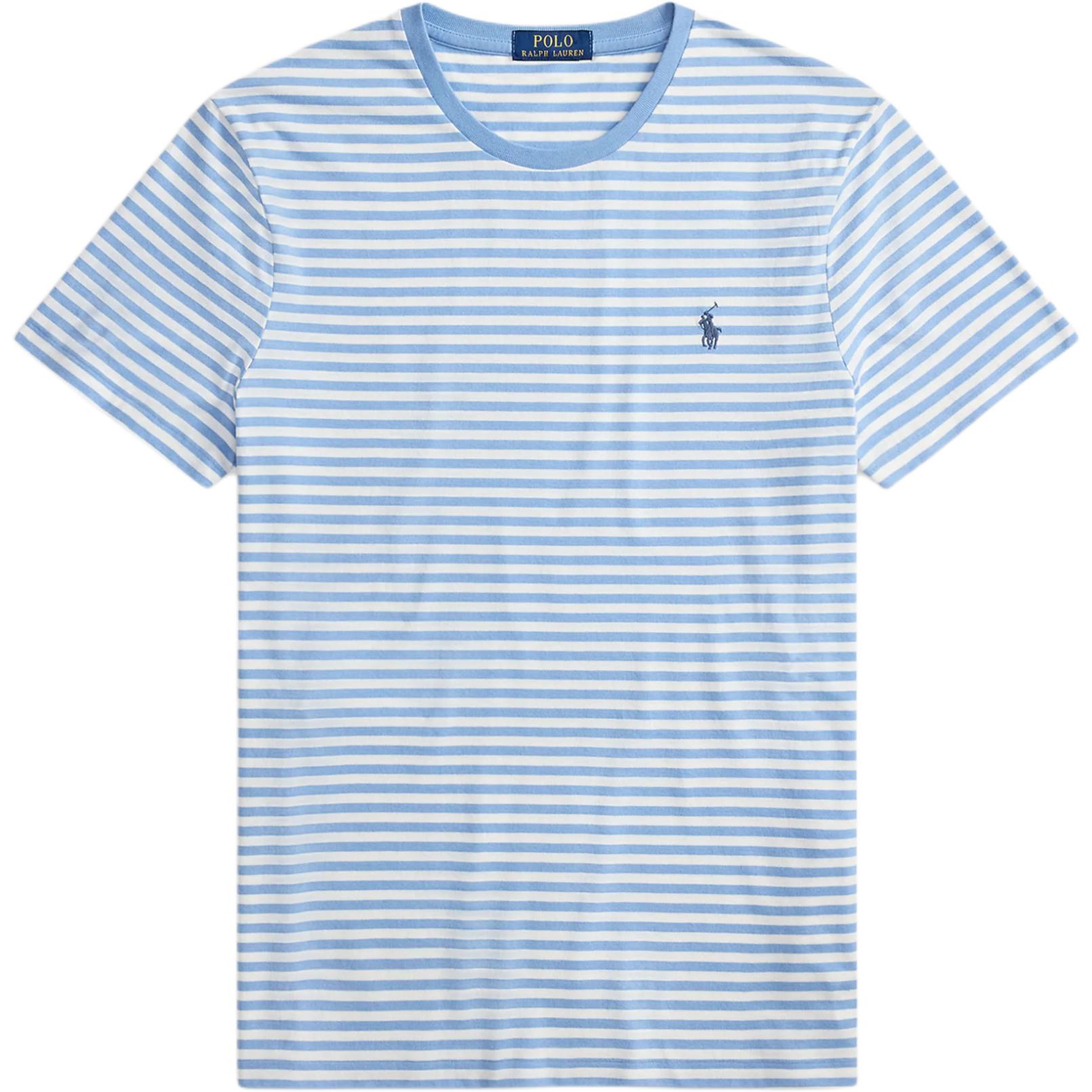 Joom Ralph Lauren Men's Polo Striped Cotton Crew Neck Short Sleeve T-Shirt Custom Slim Fit Tops 710956828007 Cm