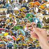 60 Waterproof Kids Construction Vehicle Cartoon Stickers for DIY Journal and Notebook Decoration