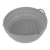 Fryer Silicone Liner Foldable Round Wavy Stripe Heat Resistant Reusable Fryer Pot for Fryer Accessory