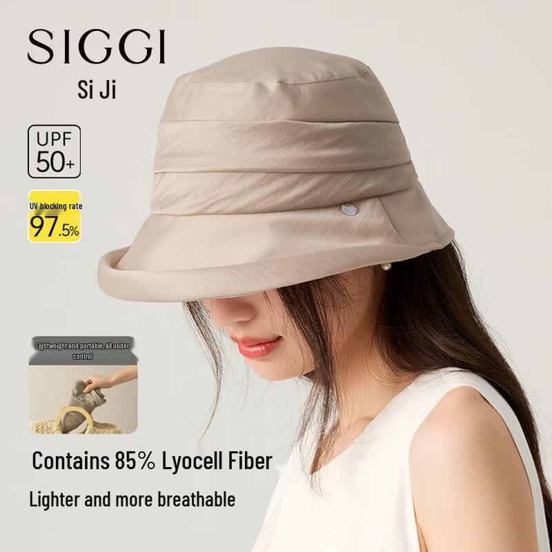 Siggi Women s Lyocell Foldable Bucket Sun Hat M (Head circumference 56-58cm)