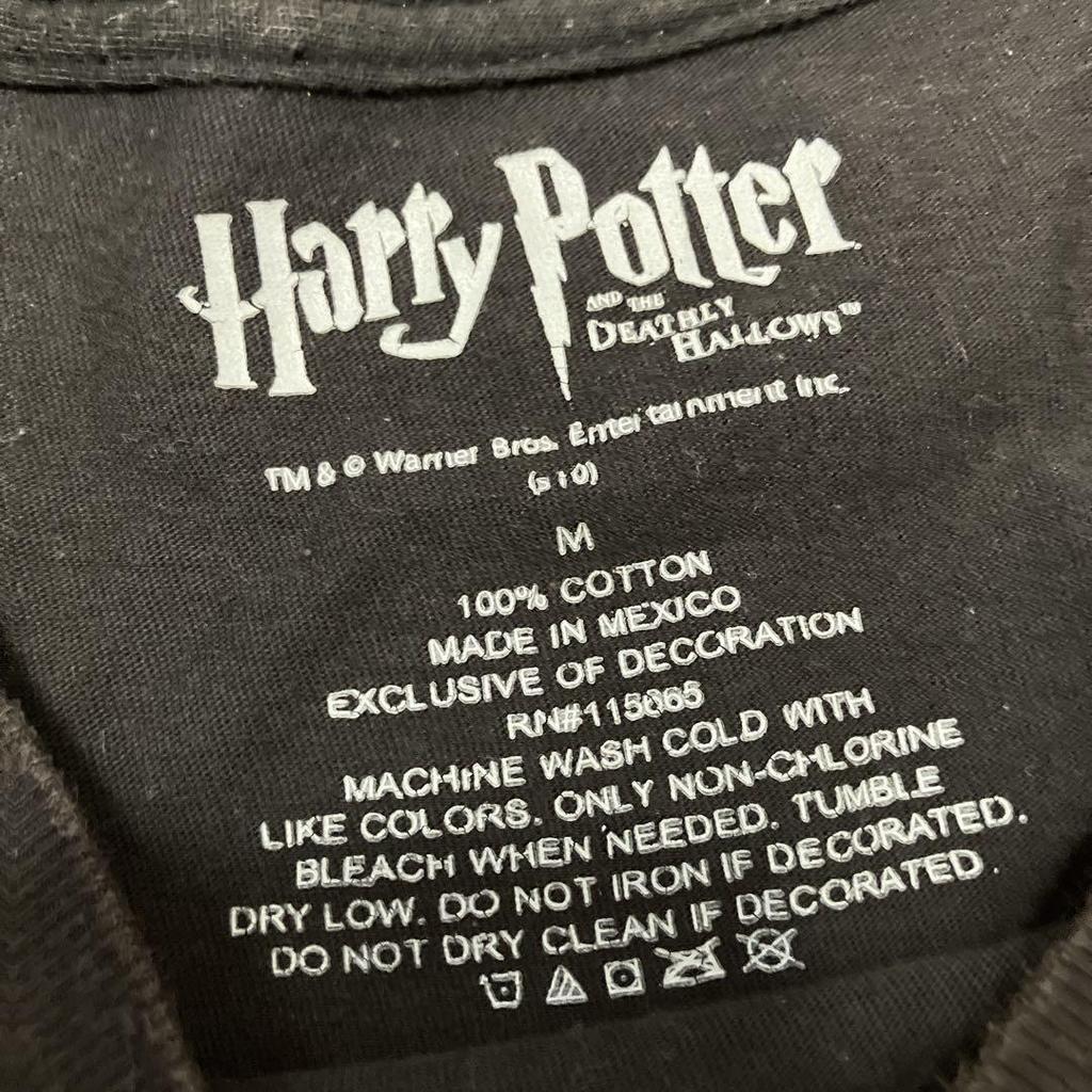 [GEBRAUCHT] Vintage Harry Potter und die Heiligtümer des Todes Film-T-Shirt, Größe M, Schwarz