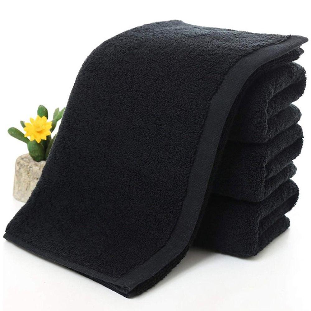 Thick Shower Face Towels Black Household Towel Bathroom Accessories Adult Kids Towel Hotel