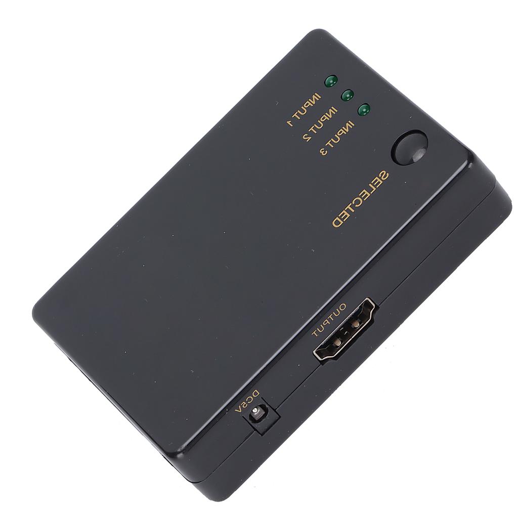 HD Multimedia Interface Switcher Splitter Switcher 3 in 1 Out with Infrared 4Kx2K Resolution