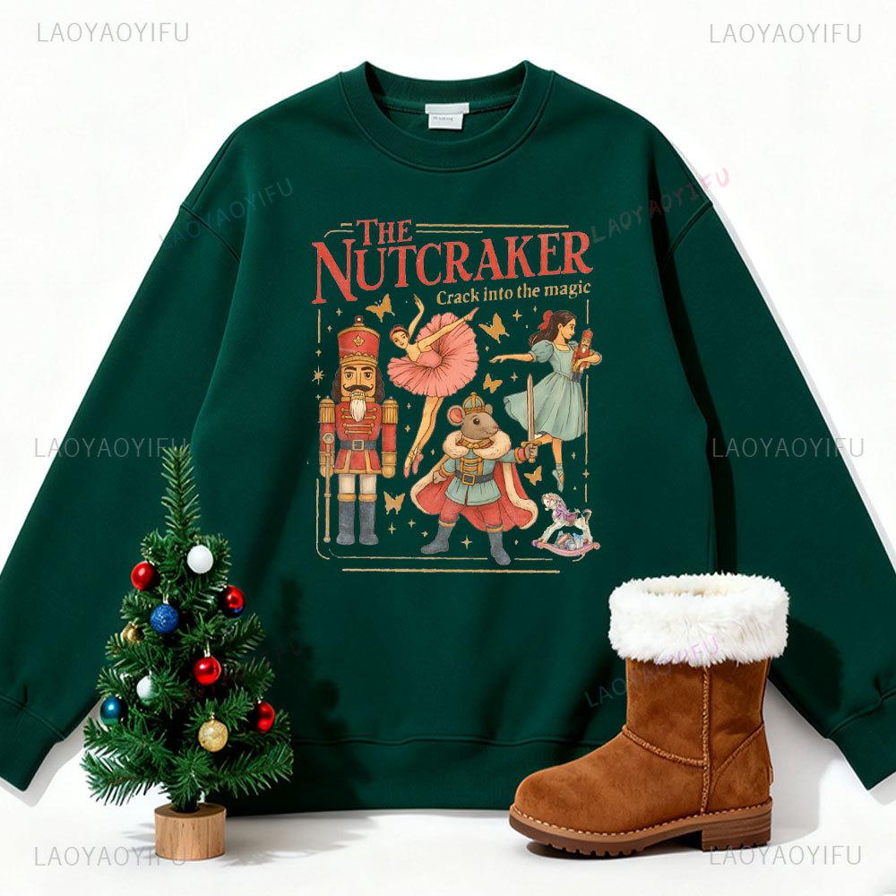 The Nutcracker Christmas Hoodie Y'all Are Nuts Nutcracker Xmas Coquette Sweater Tis The Season Merry and Bright Long Sleeve Tops