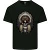 Native American Indian Skull Headdress Kids T-Shirt Childrens