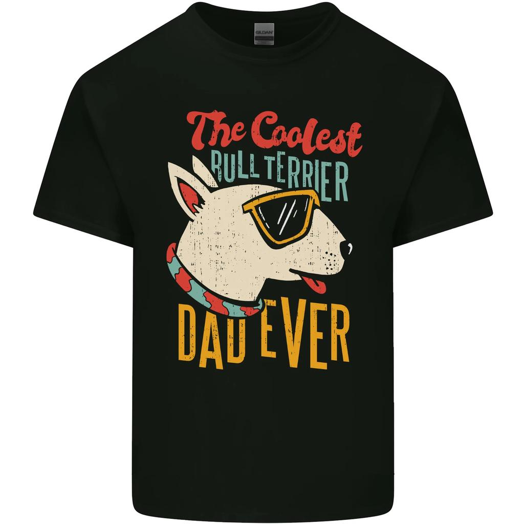 Bull Terrier Dad Funny Fathers Day Dog Kids T-Shirt Childrens