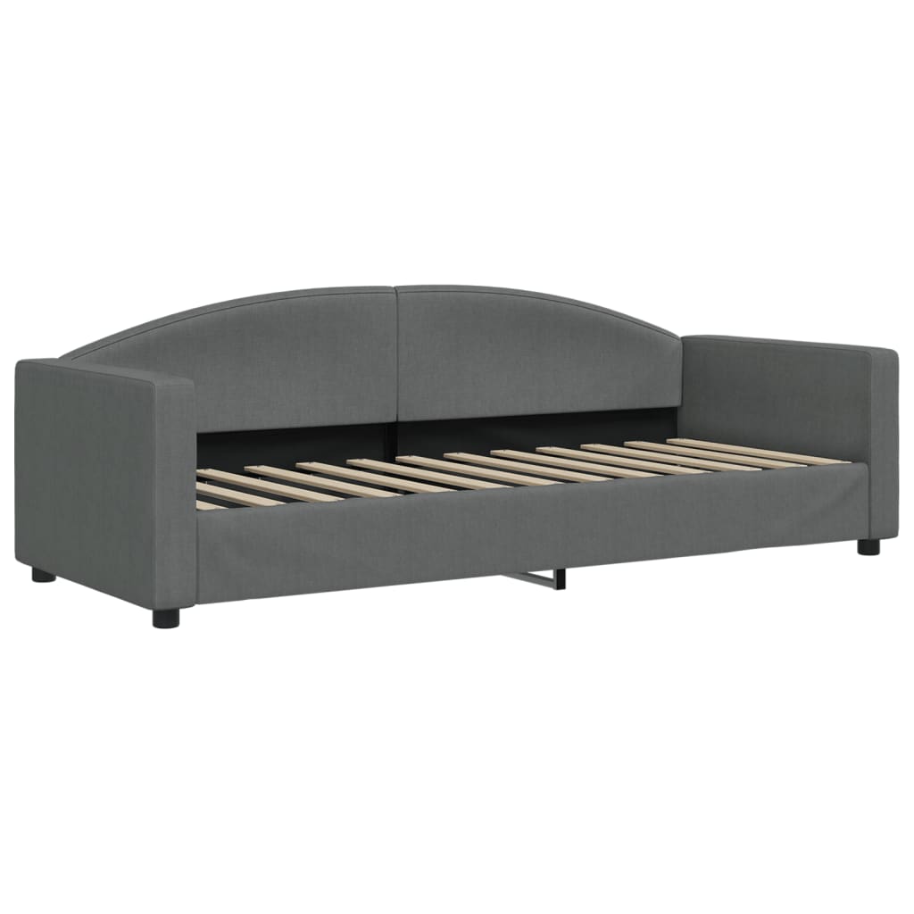 Daybed Dark Grey 80x200 Cm Fabric